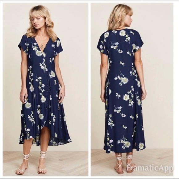 Free People Lost In You Floral Midi Dress - Picture 3 of 13